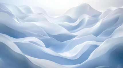 Fototapeta premium A serene and abstract landscape featuring soft, abstract blue wave background