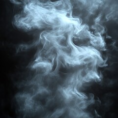 Obraz premium Abstract smoke swirls on dark background
