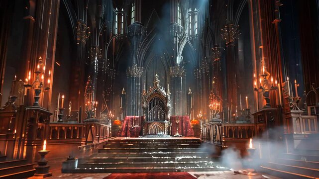 Royal Grandeur: A majestic throne room, bathed in dramatic light and ornate details. Featuring a luxurious interior and imposing architecture, this image evokes a sense of power, history.