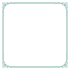 Obraz premium Elegant Ornamental Border Frame with Vintage Design