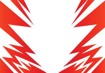 Abstract orange and white background with spikes and zigzag line pattrens