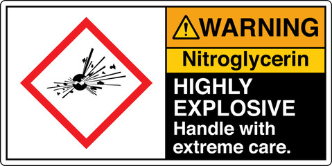 Obraz premium 12 ANSI Z535 GHS chemicals la...