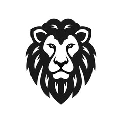 Obraz premium simple lion head vector logo 