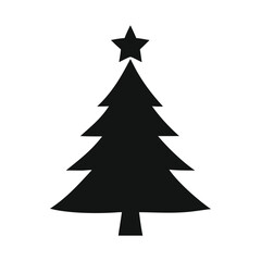 Christmas tree vector  on white background