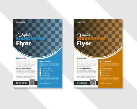 Creative Digital Business Flyer Design template, Simple & Clean Design