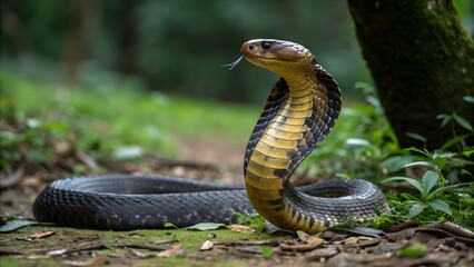Fototapeta premium snake in the grass