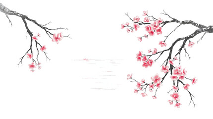 Fototapeta premium red christmas tree