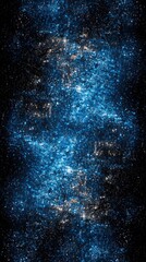 Obraz premium Celestial Dance: A Symphony of Stars in Vivid Blue Hues