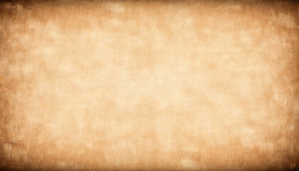 Obraz premium Eine alte, vergilbte Papiertextur mit einem Vintage-Look. Der Rand ist abgedunkelt, was einen gealterten Effekt erzeugt. Perfekt als Hintergrund für Designs. Generative KI.