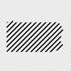 Pennsylvania Map Black, State Border, United States, US America, Transparent Isolated, Variations. High detailed vector map - Pennsylvania. map of the U.S. state of Pennsylvania