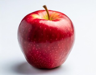 Red Apple: Crisp Fruit Isolated on White Background
