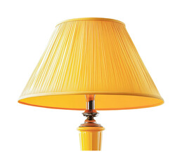Fototapeta premium Elegant yellow lamp design for enhancing home decor and creating warm ambiance in living spaces, cut out
