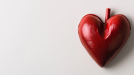 Red Heart-Shaped Isolation
