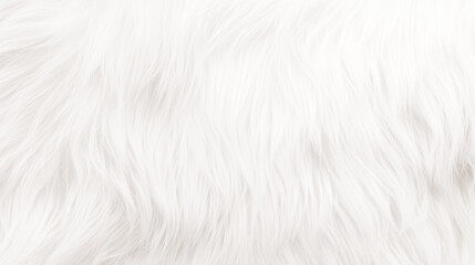 Obraz premium A close-up of soft, fluffy white fur, showcasing delicate strands and a luxurious texture. This warm and inviting background is perfect for design projects, offering a clean and elegant aesthetic.