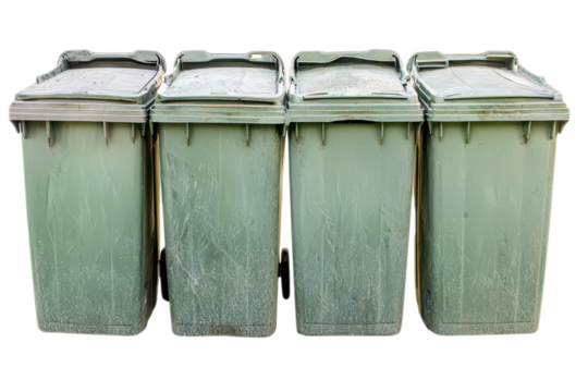 Four designated Recycling Bins for effective Waste Management in our community and city