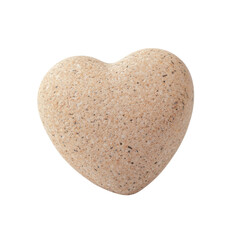 Decorative stone shaped like a heart