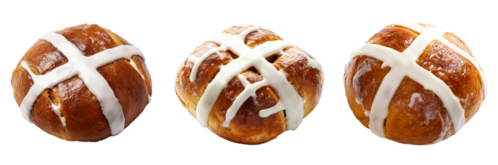 Easter celebration hot cross buns kitchen food home close-up