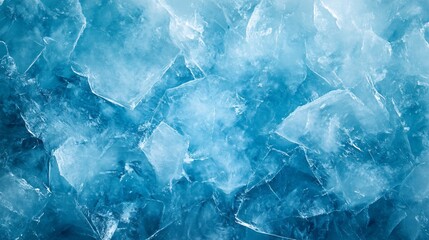 Obraz premium Frozen Abstract Background with Ice Surface Motion. Winter Conceptual Art Design. Nature Inspired Digital Artwork for Advertisements and Web Graphics.