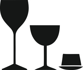 set of wine glasses