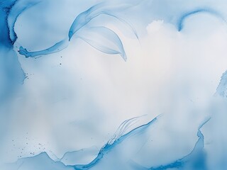 Obraz premium abstract blue watercolor background backdrop.