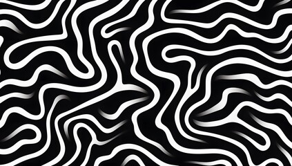 Black and white zebra striped background. Zebra pattern of black and white lines with wave