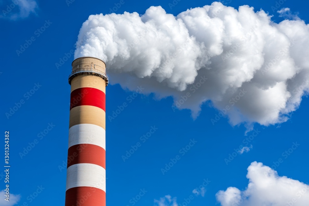 Aufkleber A scientist analyzing the effects of exhaust fumes on urban air quality using digital data projections