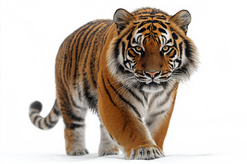 Fototapeta premium Bengal tiger isolated on white background