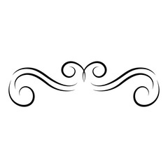 vintage style calligraphiy flourish