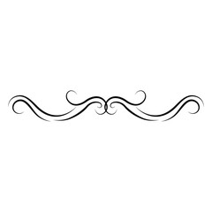 vintage style calligraphiy flourish