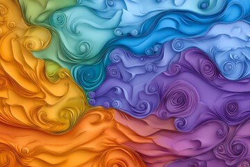 A stylized weather pattern map highlighting different climate zones