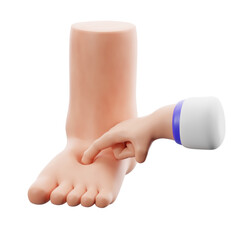 Symptoms of heart disease. 3d illustration
