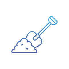 Shovel  Vector icon