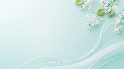 Decorative illustration on light blue background