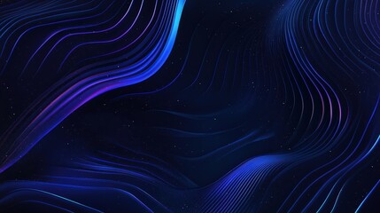 Blue dynamic line drawing