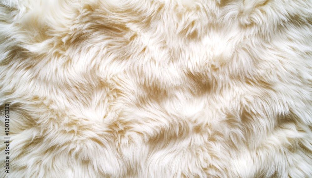 Poster luxurious white fur background showcasing soft waves and textured detail ideal for design : generati