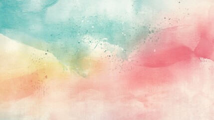 Obraz premium Beautiful Watercolor Background Featuring Shades of Pink and Blue Pastel Colors