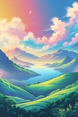 sunrise over the mountains