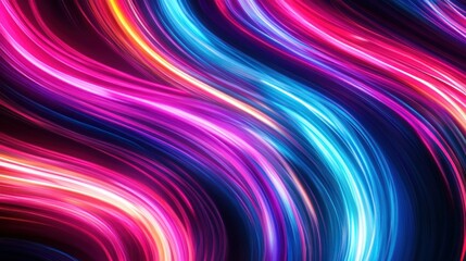 Colorful flowing light streaks creating an abstract and vibrant design
