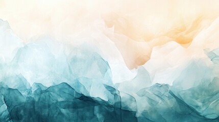 Obraz premium Abstract watercolor landscape depicting rolling hills with artistic blending