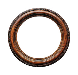 Obraz premium Decorative round frame with intricate design perfect for displaying artwork or memories in home decor, cut out