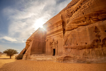 Ancient tombs of Hegra Al 'Ula Saudi Arabia © Tai