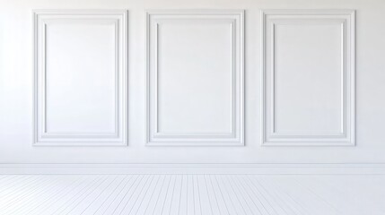 Simple interior blank picture frame