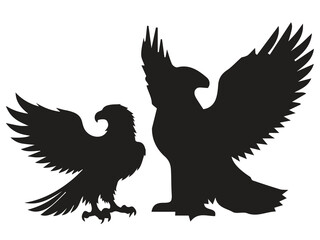 eagle silhouette vector