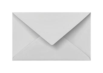Elegant grey envelope for letter or card delivery, ideal for invitations and special announcements with a minimalist design, cut out