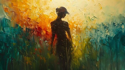 Obraz premium Abstract art is a creative expression that moves beyond realistic representation, using shapes, colors, lines, and forms to evoke emotions and ideas. It emerged in the early 20th century, challenging 