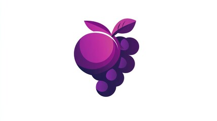 Fototapeta premium Purple Grapes Graphic Design