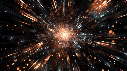 Fototapeta premium Vibrant Fireworks Display Vertical Background