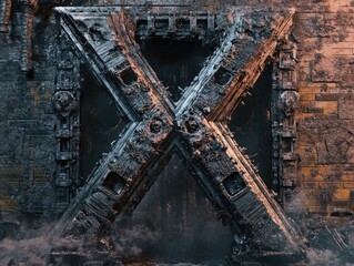 Gothic Lettering: Retro Metal Font for Band Posters and Heavy Games Inspired by Warriors and Magic