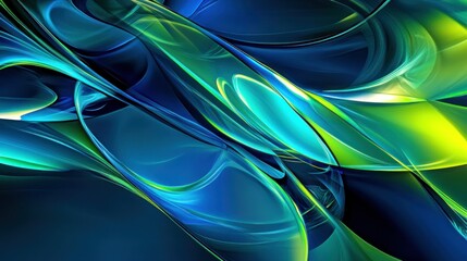 Naklejka premium Abstract digital artwork featuring swirls of color in a vibrant display
