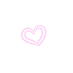 neon pink heart